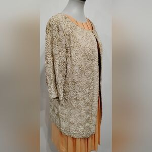 VINTAGE CREAM SILK RIBBON JACKET